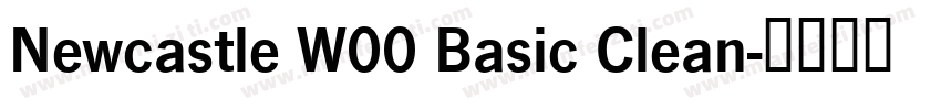 Newcastle W00 Basic Clean字体转换